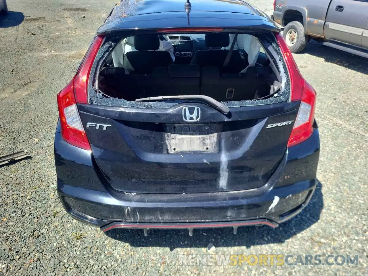 6 fotografías del automóvil dañado 3HGGK5H65LM100743 HONDA FIT 2020