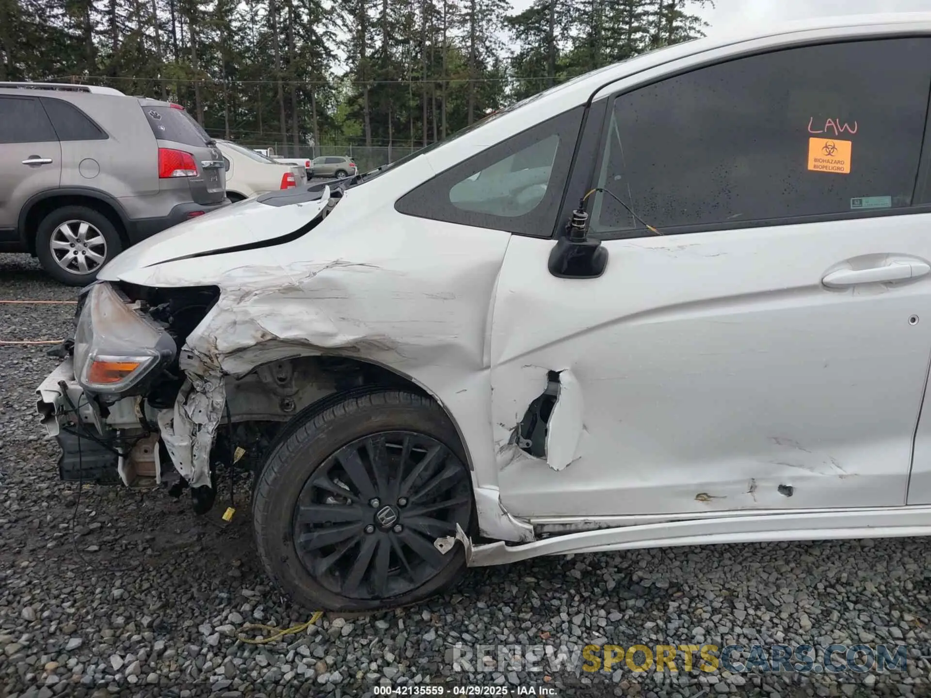 6 fotografías del automóvil dañado 3HGGK5H68LM715075 HONDA FIT 2020