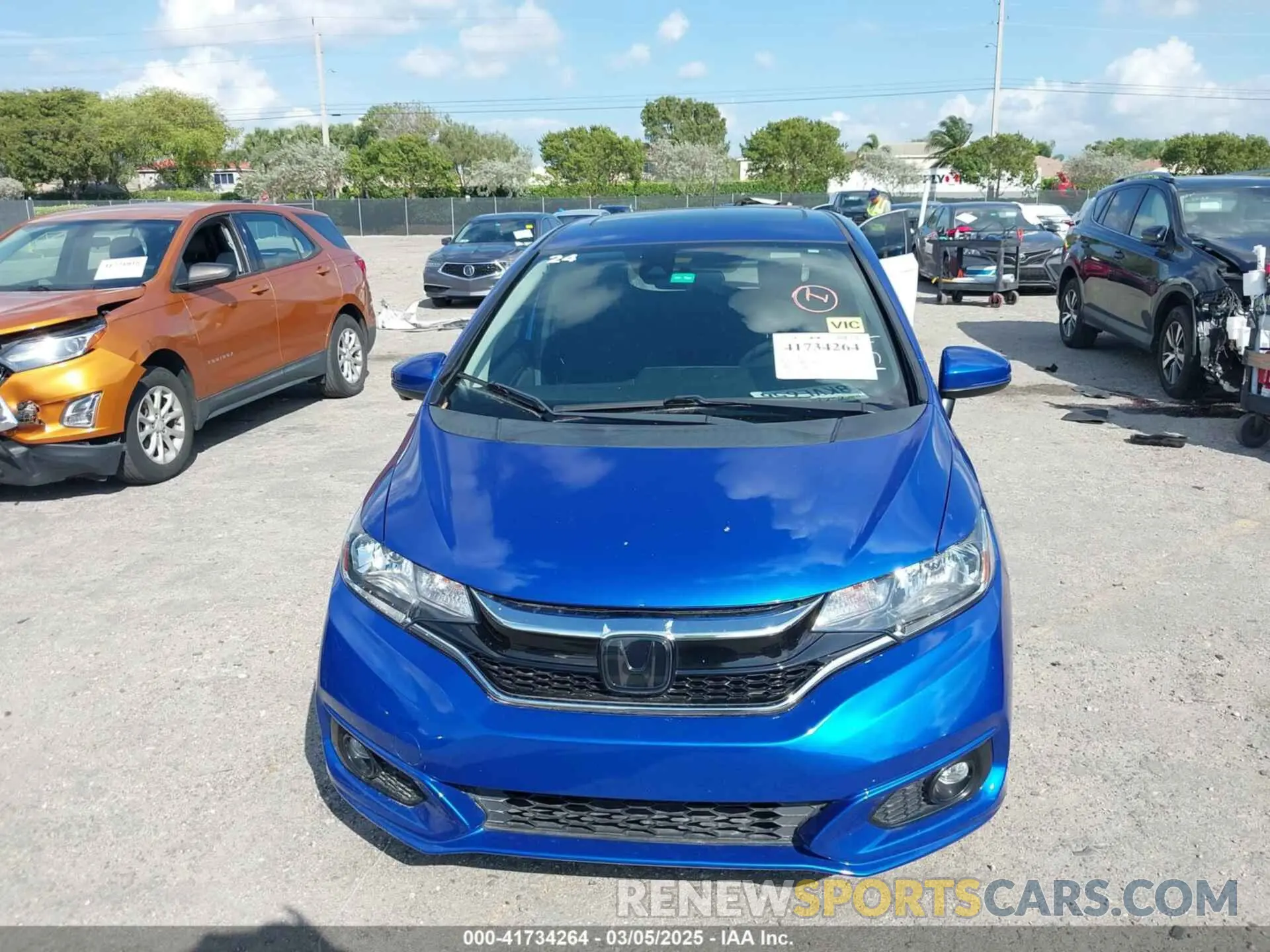 6 fotografías del automóvil dañado 3HGGK5H88LM701341 HONDA FIT 2020