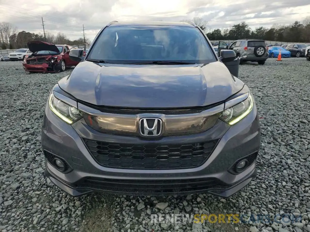 5 fotografías del automóvil dañado 3CZRU5H11KG708806 HONDA HR-V 2019