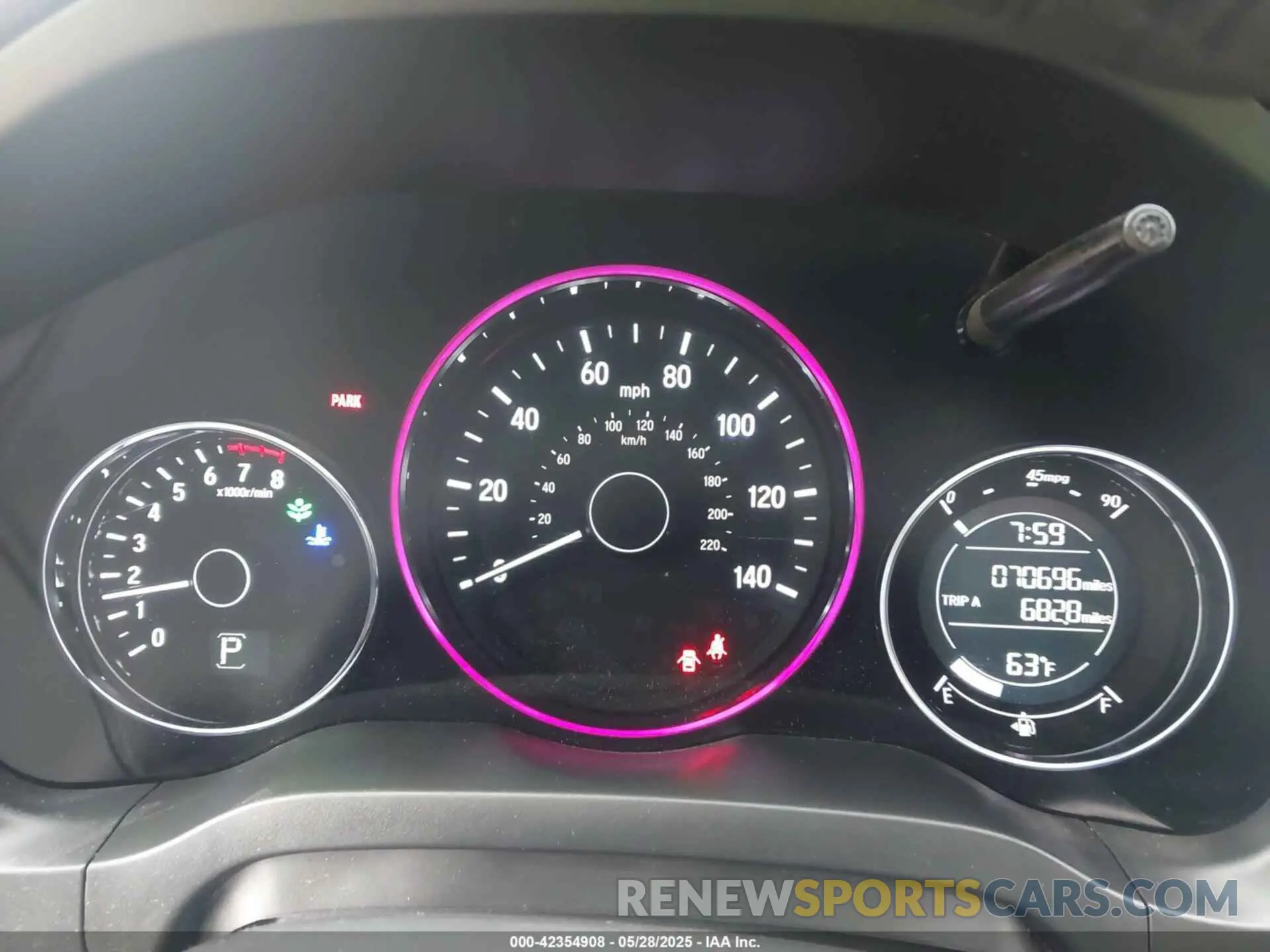 7 fotografías del automóvil dañado 3CZRU5H12KM726569 HONDA HR-V 2019