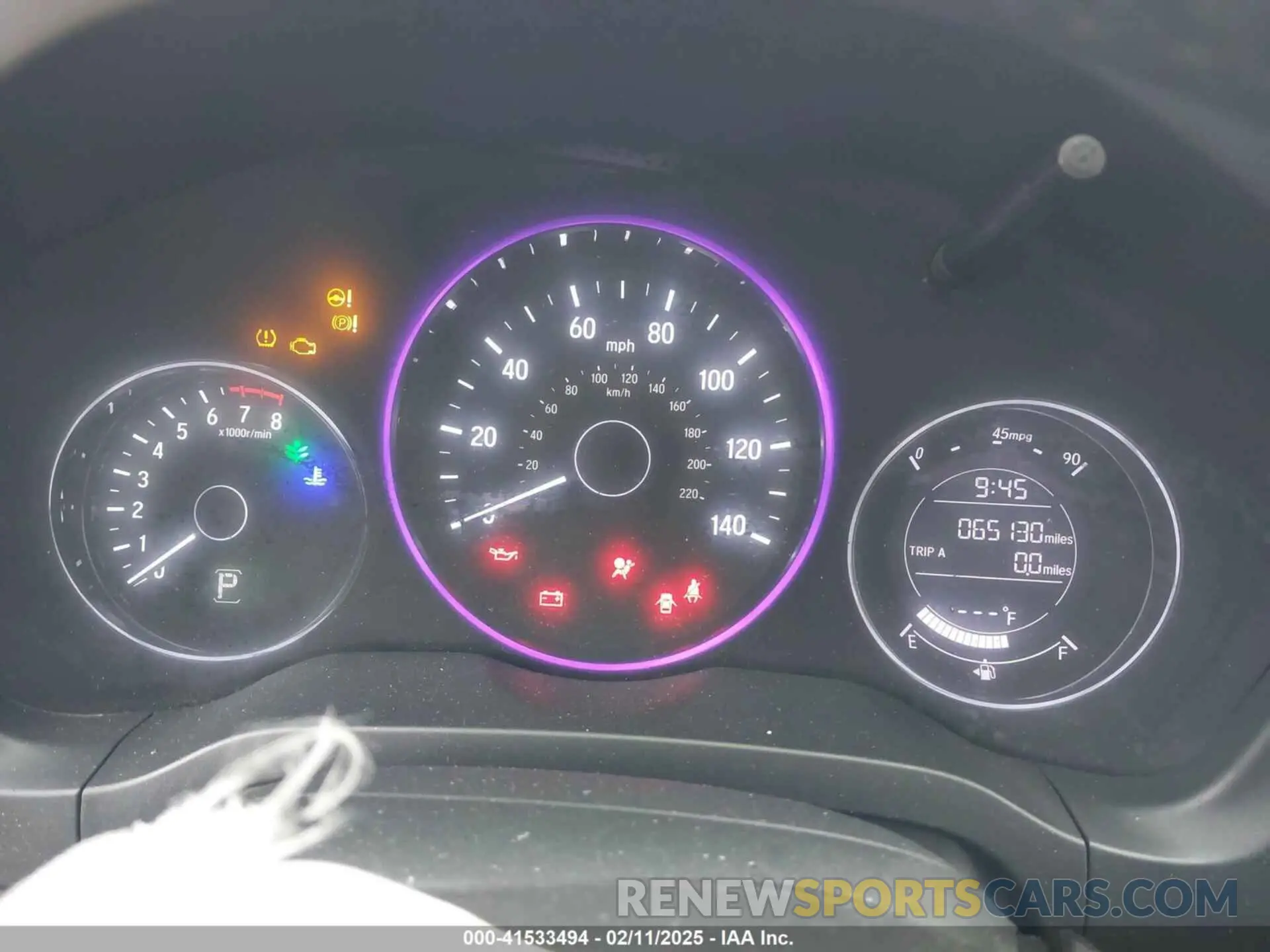 7 fotografías del automóvil dañado 3CZRU5H13KG709181 HONDA HR-V 2019