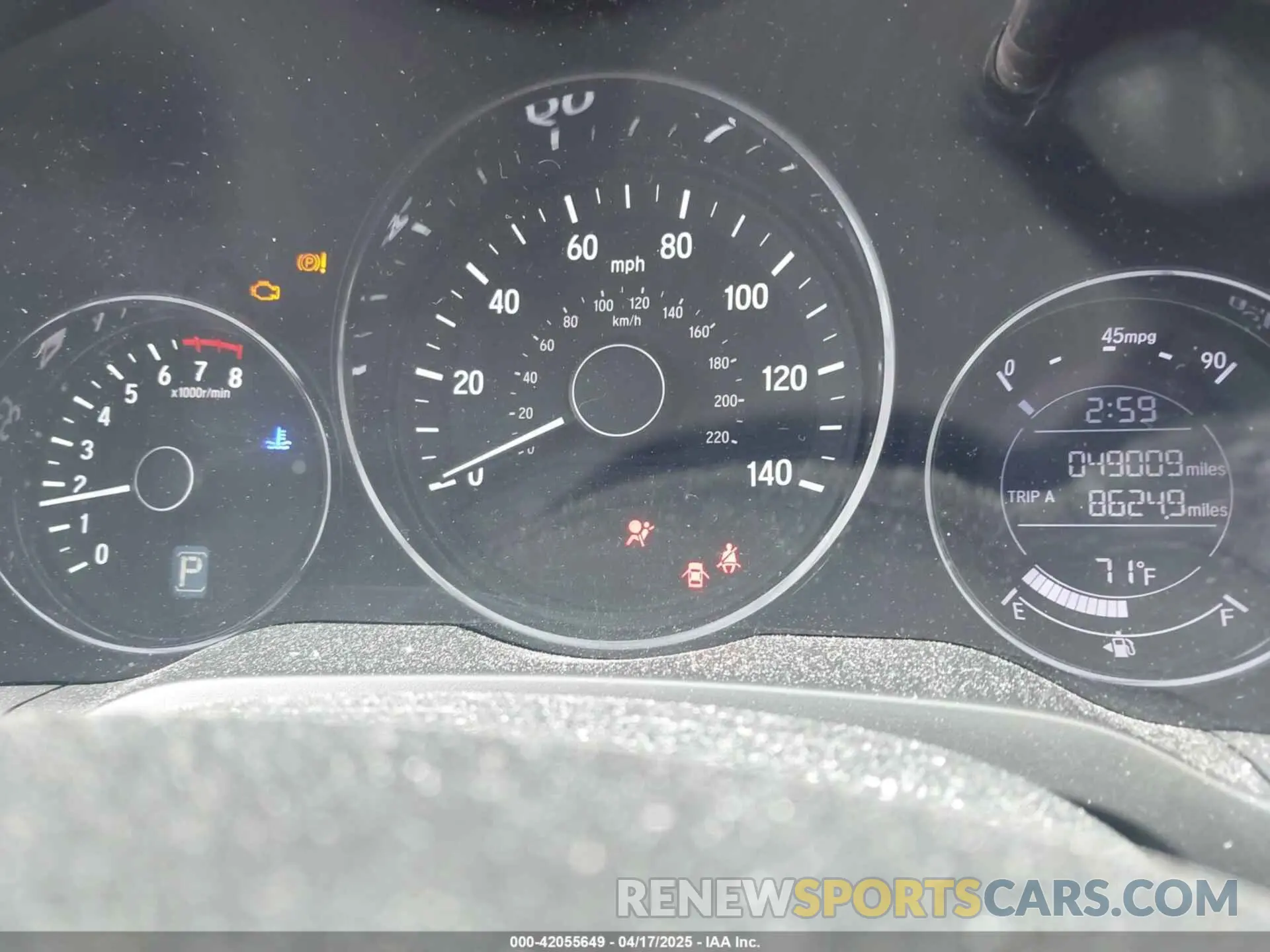 7 fotografías del automóvil dañado 3CZRU5H33KG714592 HONDA HR-V 2019