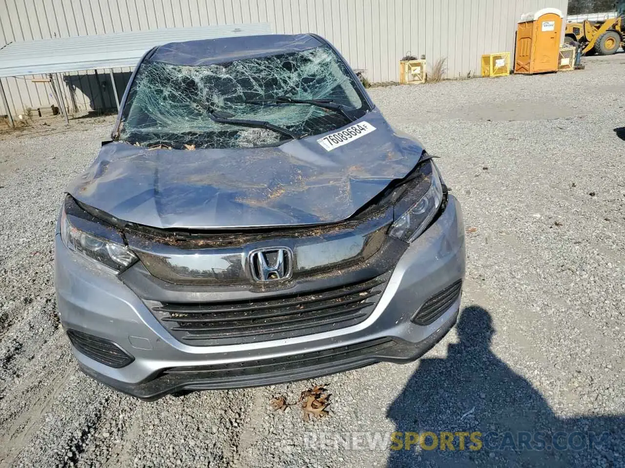 5 fotografías del automóvil dañado 3CZRU5H34KG712950 HONDA HR-V 2019