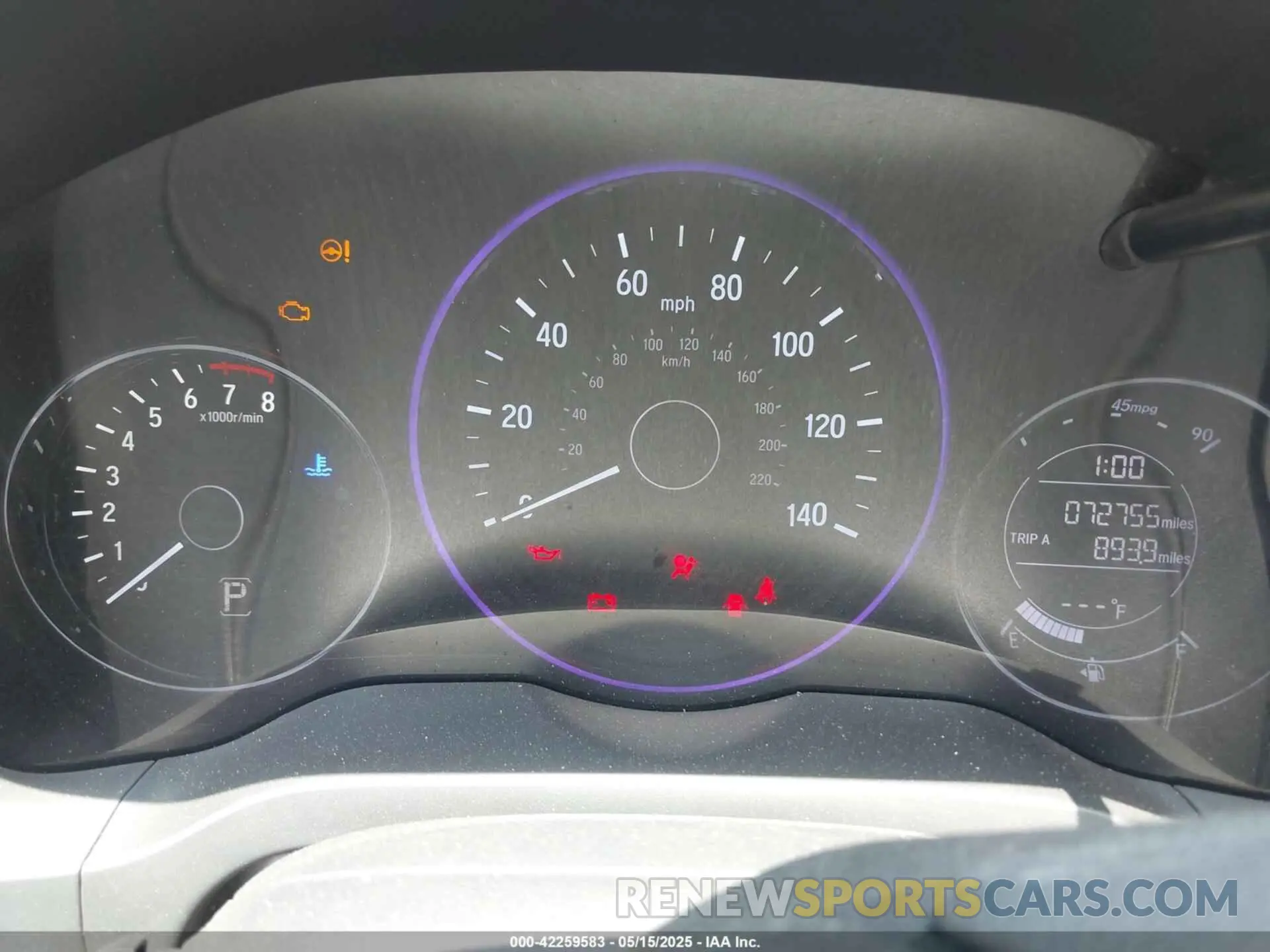 7 fotografías del automóvil dañado 3CZRU5H34KG713872 HONDA HR-V 2019