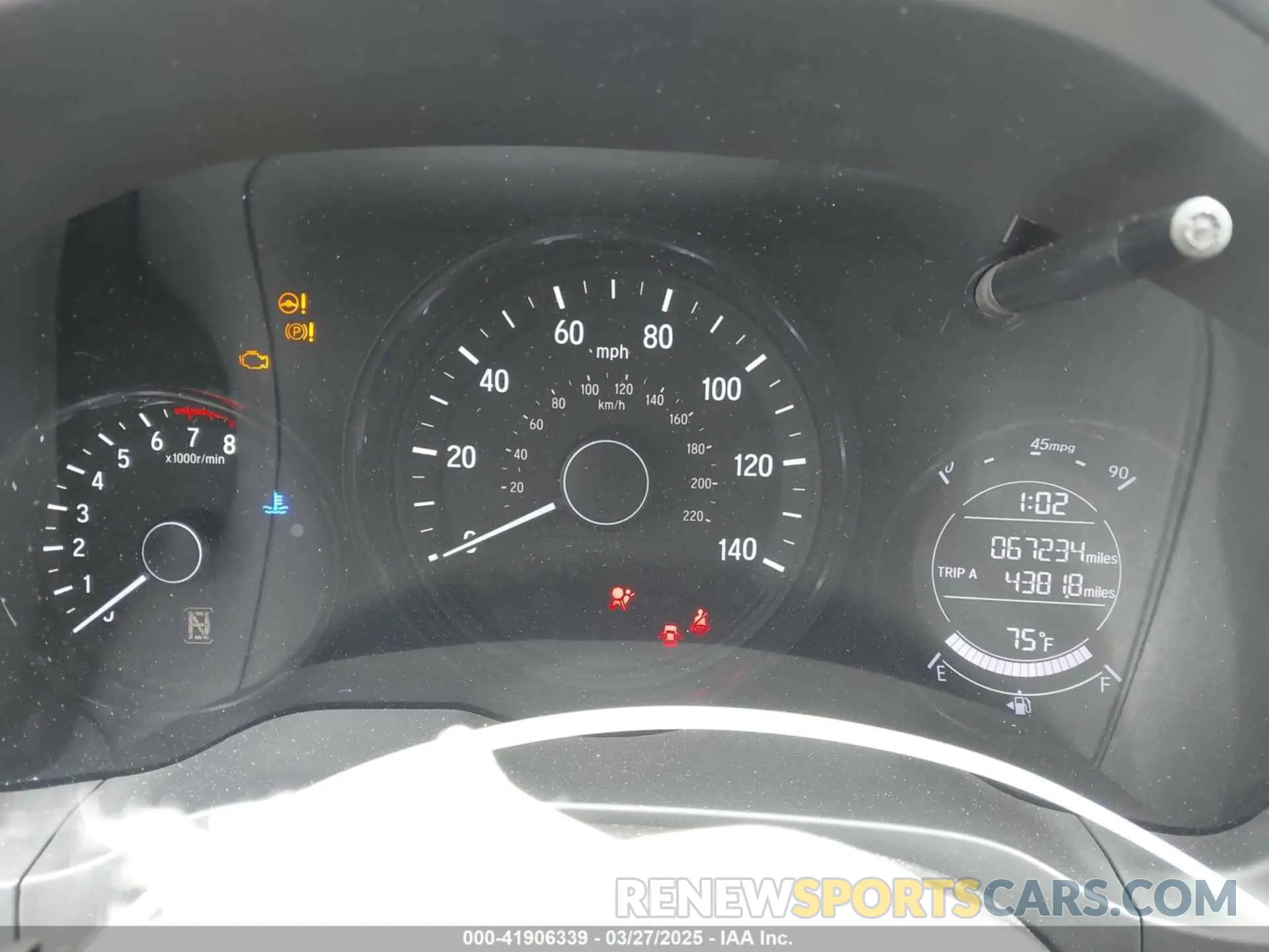 7 fotografías del automóvil dañado 3CZRU5H37KG710447 HONDA HR-V 2019