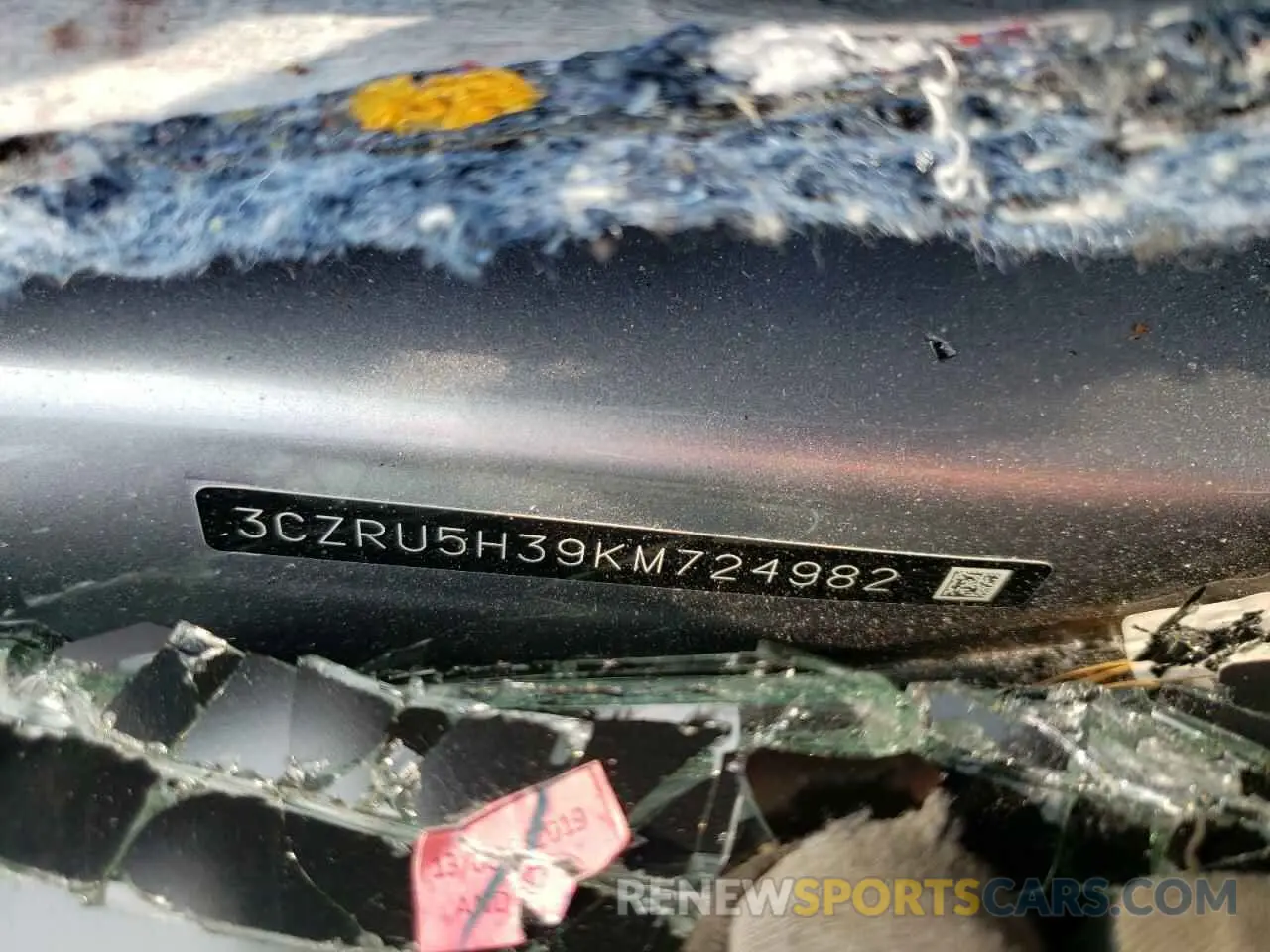 12 fotografías del automóvil dañado 3CZRU5H39KM724982 HONDA HR-V 2019