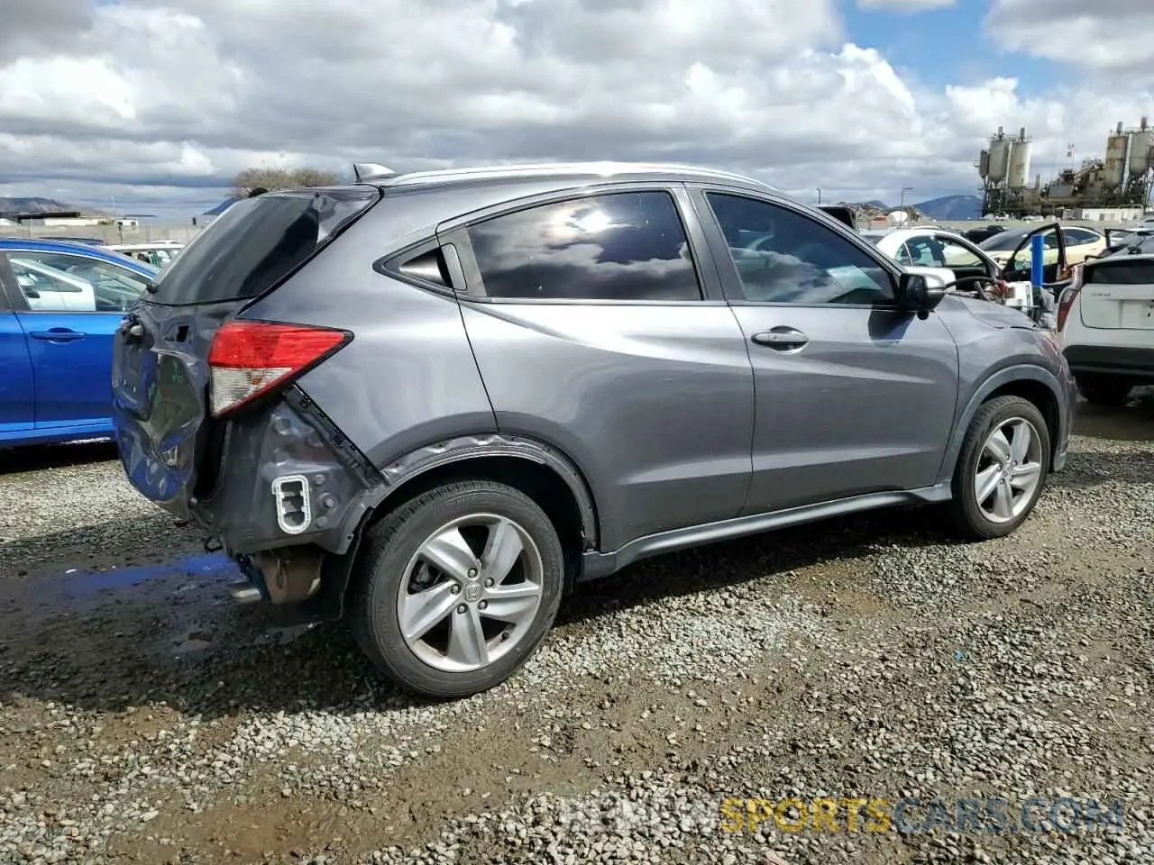 3 fotografías del automóvil dañado 3CZRU5H51KM729515 HONDA HR-V 2019