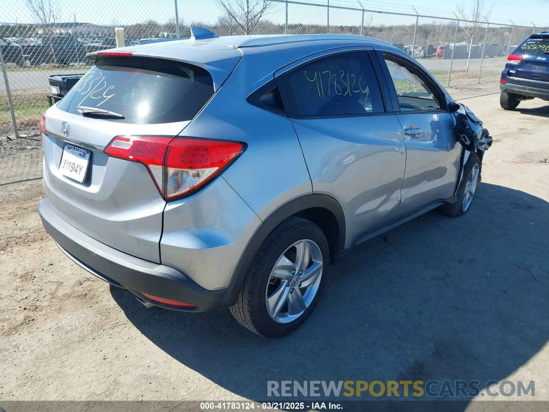 4 fotografías del automóvil dañado 3CZRU5H54KM728584 HONDA HR-V 2019