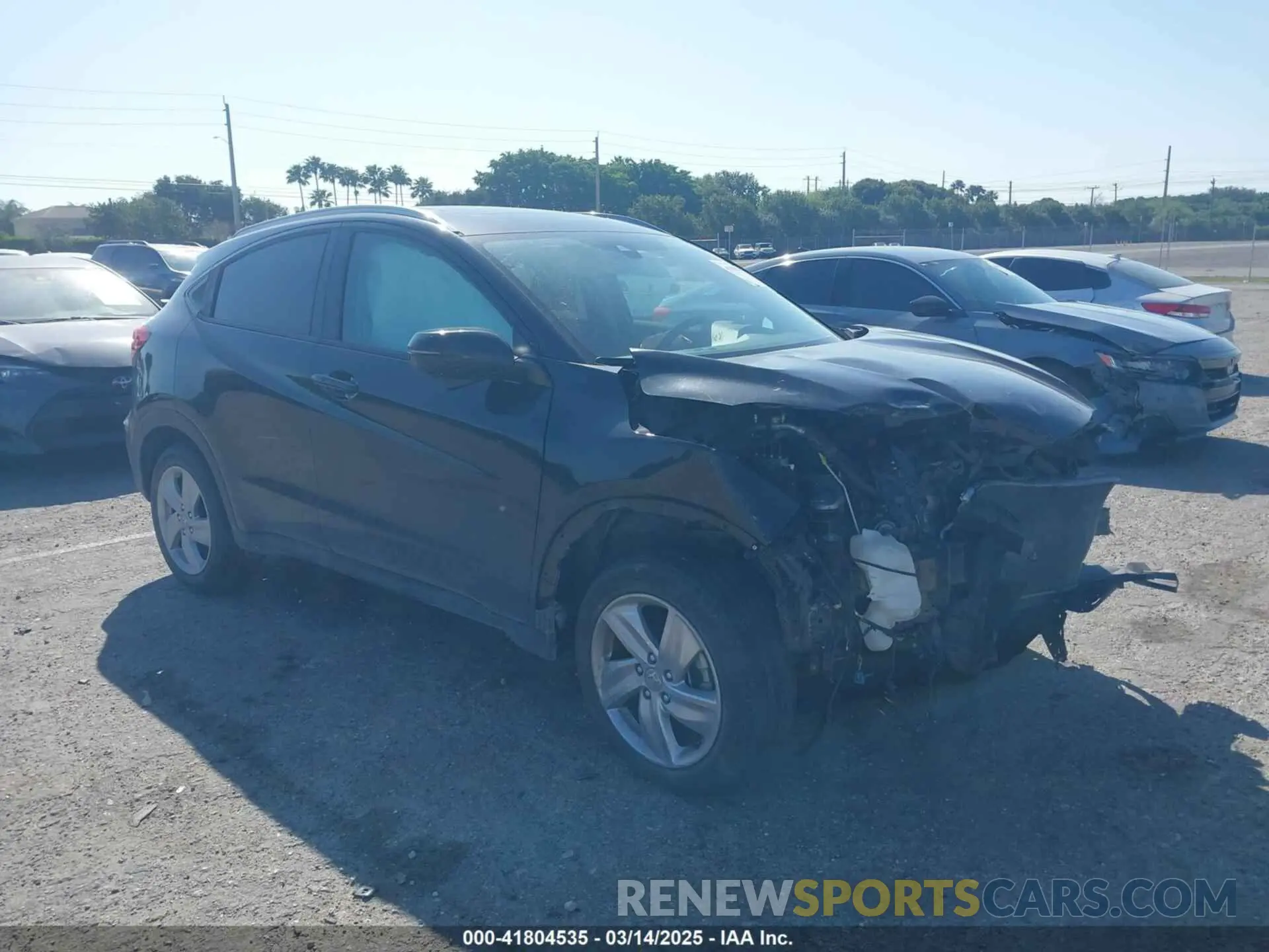 1 fotografías del automóvil dañado 3CZRU5H57KM711018 HONDA HR-V 2019