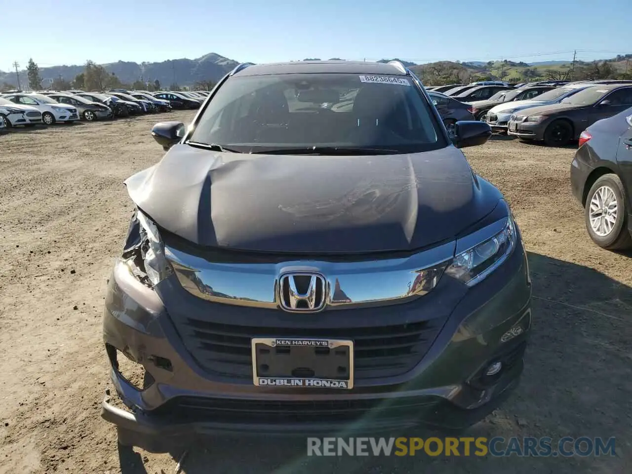 5 fotografías del automóvil dañado 3CZRU5H72KM721344 HONDA HR-V 2019