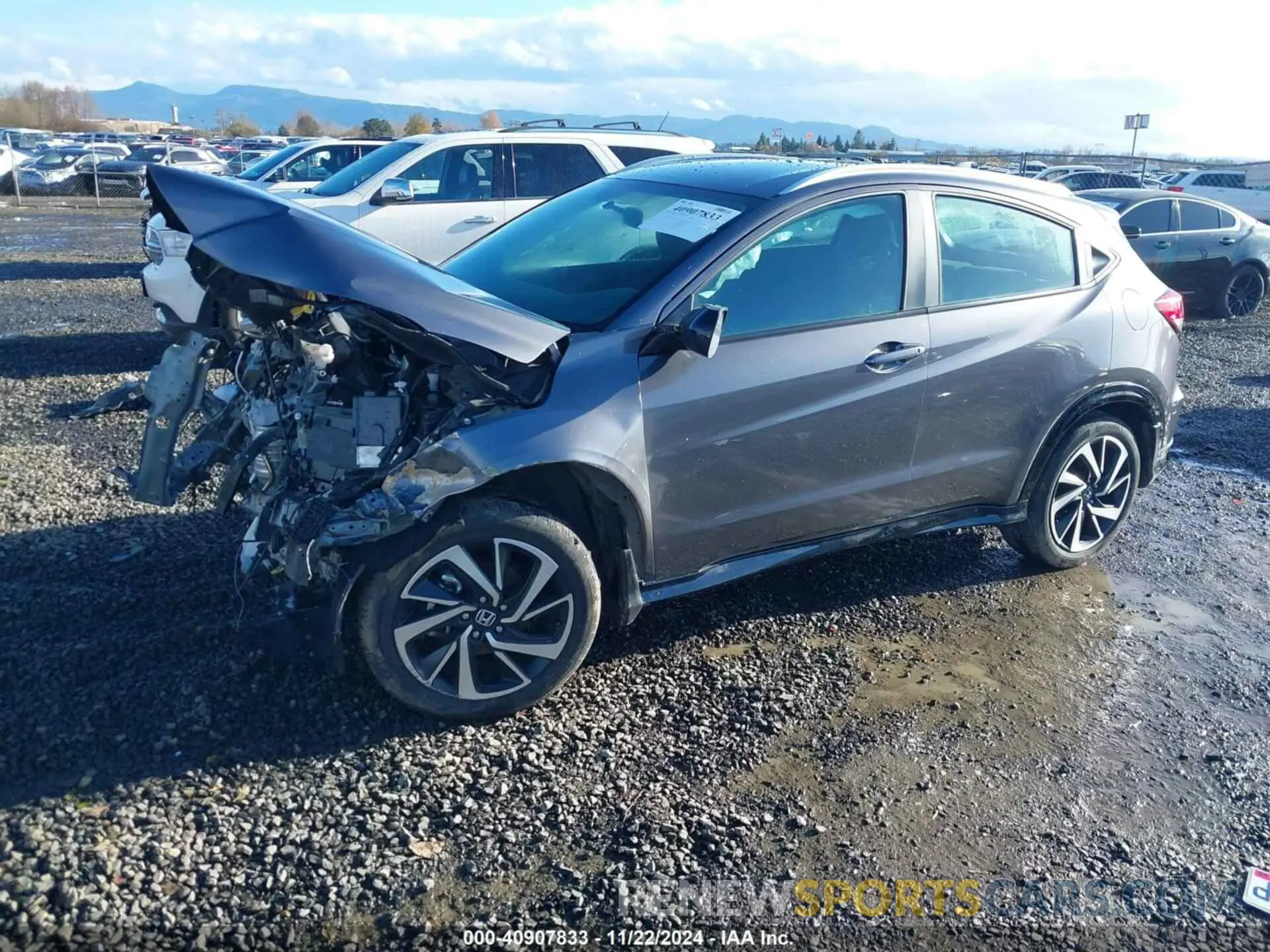 2 fotografías del automóvil dañado 3CZRU6H13KG714144 HONDA HR-V 2019