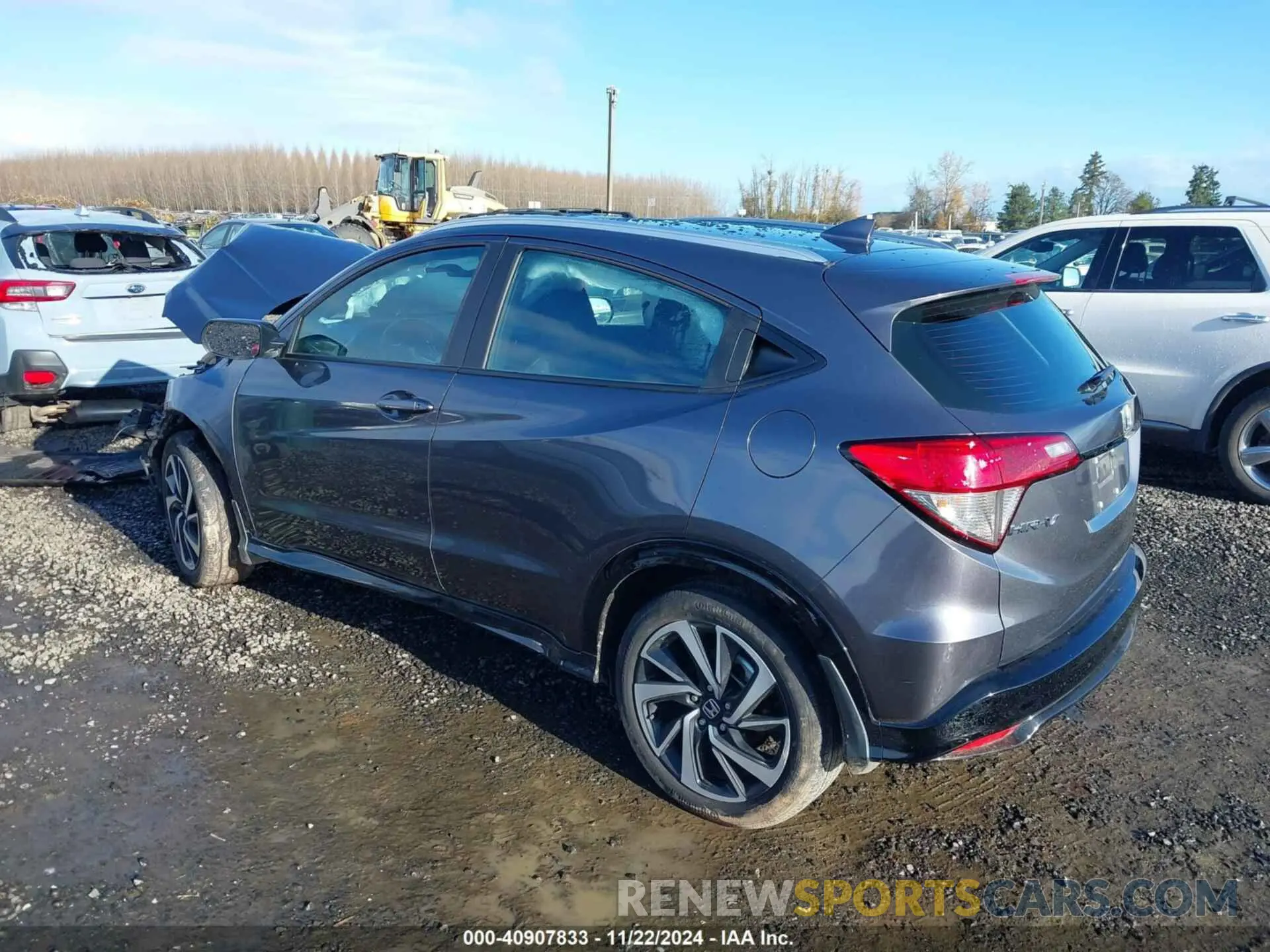 3 fotografías del automóvil dañado 3CZRU6H13KG714144 HONDA HR-V 2019