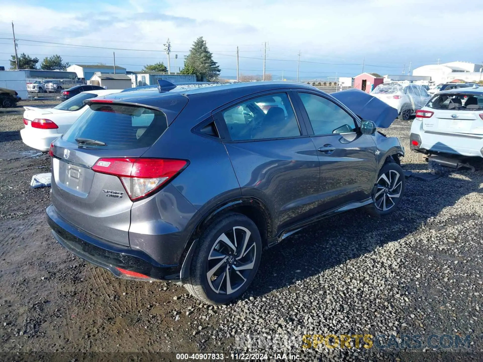 4 fotografías del automóvil dañado 3CZRU6H13KG714144 HONDA HR-V 2019