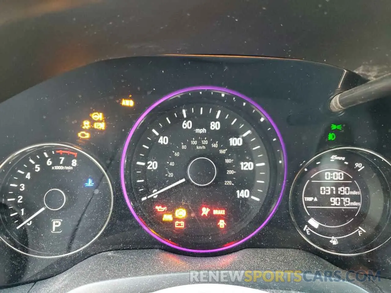 9 fotografías del automóvil dañado 3CZRU6H15KG718969 HONDA HR-V 2019