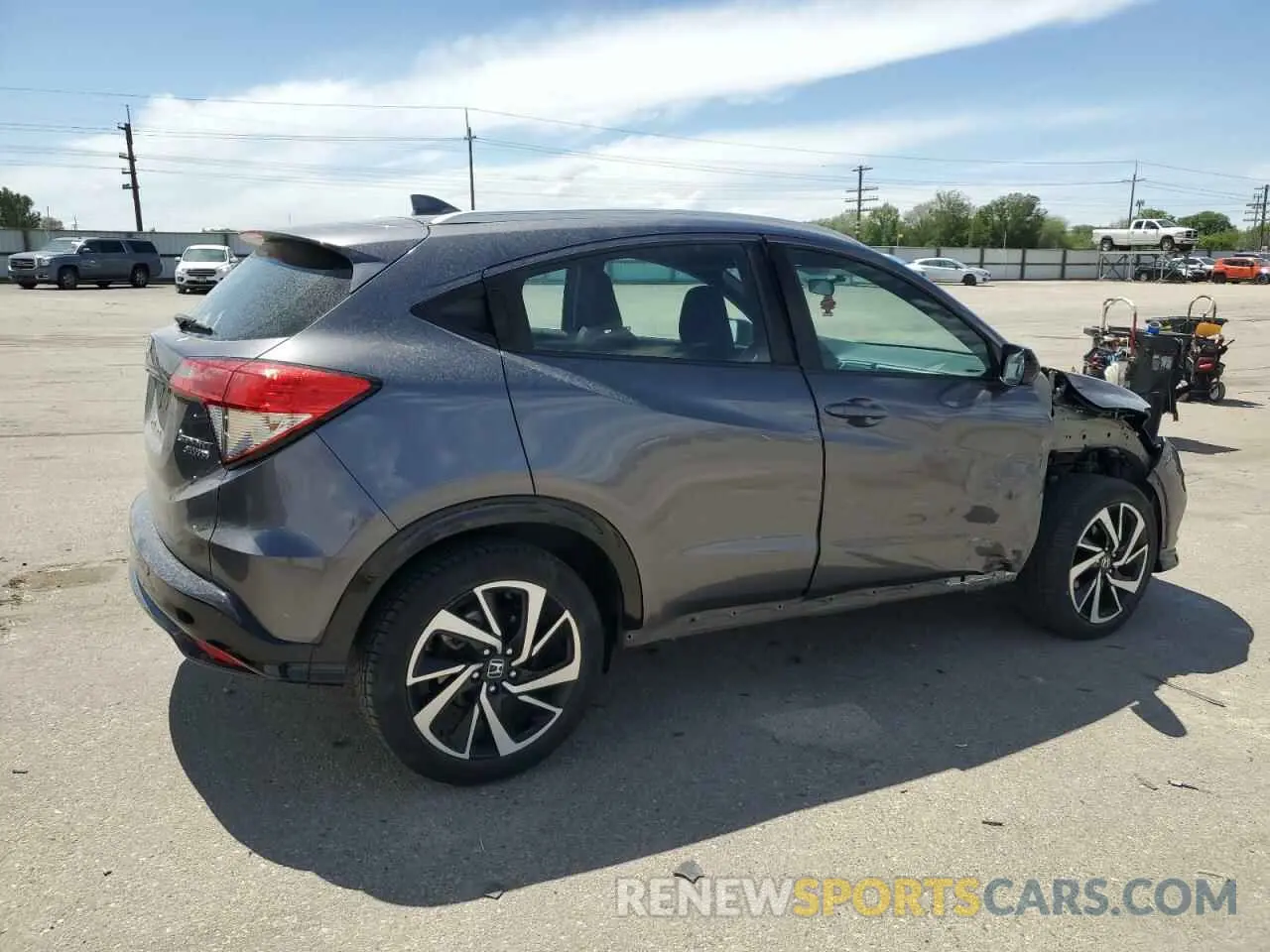 3 fotografías del automóvil dañado 3CZRU6H15KG725615 HONDA HR-V 2019