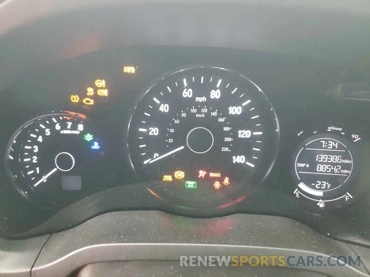 9 fotografías del automóvil dañado 3CZRU6H18KM706204 HONDA HR-V 2019