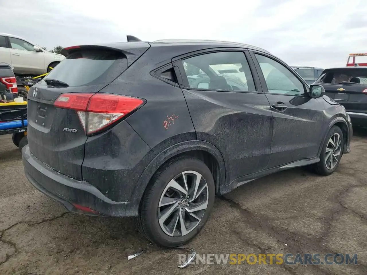 3 fotografías del automóvil dañado 3CZRU6H19KG724953 HONDA HR-V 2019