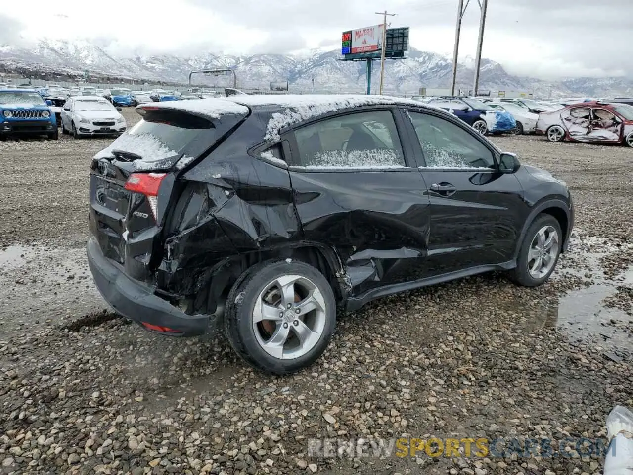 3 fotografías del automóvil dañado 3CZRU6H30KG706651 HONDA HR-V 2019