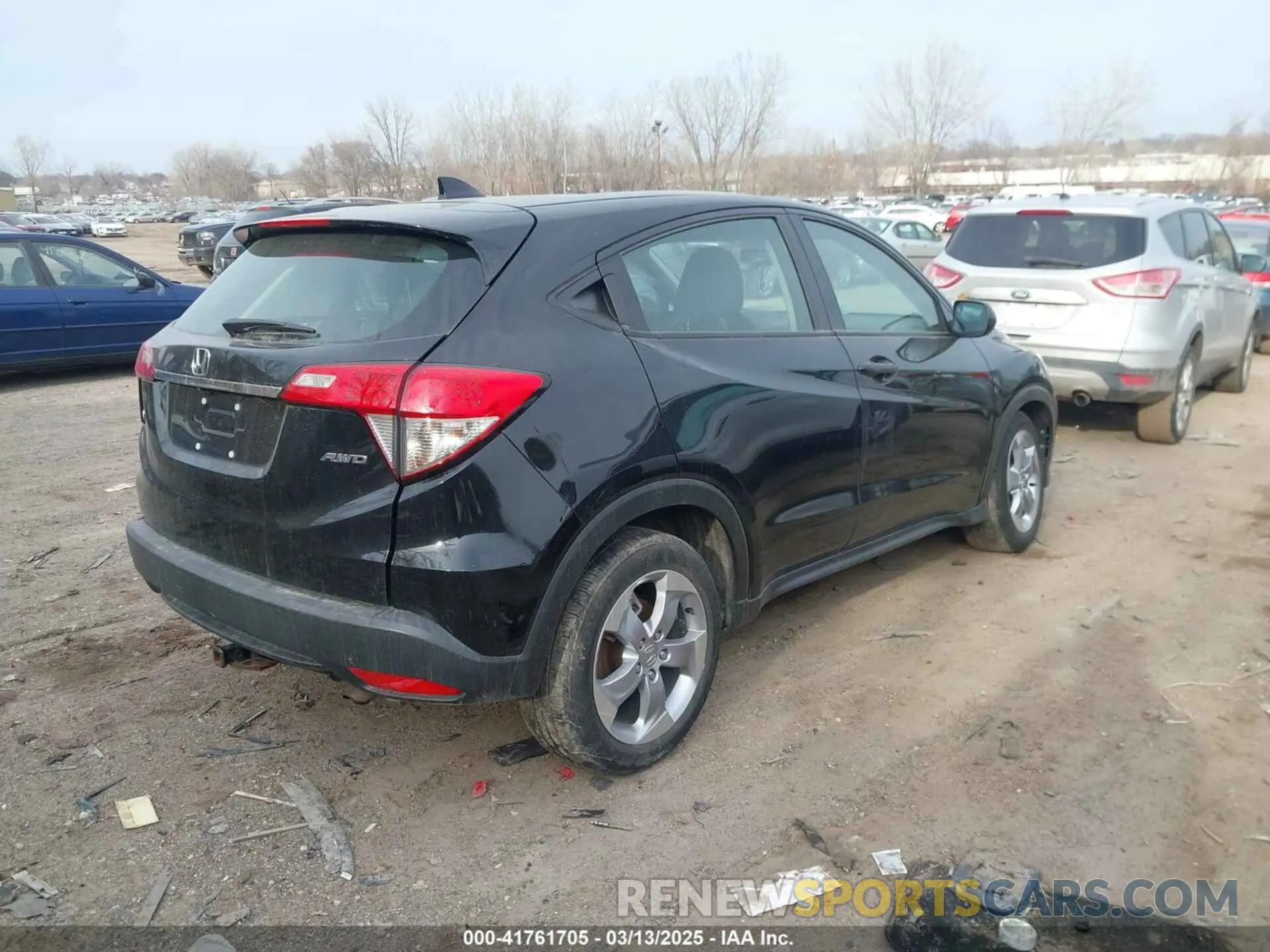 4 fotografías del automóvil dañado 3CZRU6H31KG734040 HONDA HR-V 2019