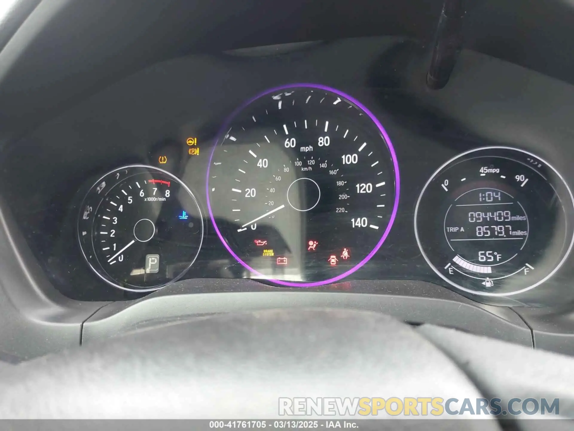 7 fotografías del automóvil dañado 3CZRU6H31KG734040 HONDA HR-V 2019