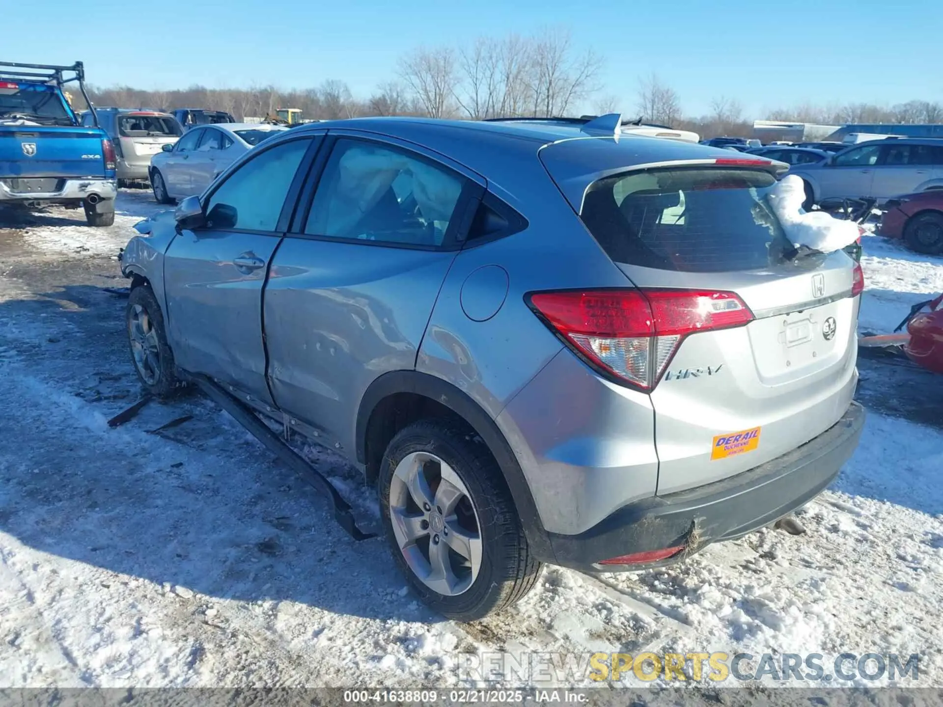 3 fotografías del automóvil dañado 3CZRU6H32KG726772 HONDA HR-V 2019