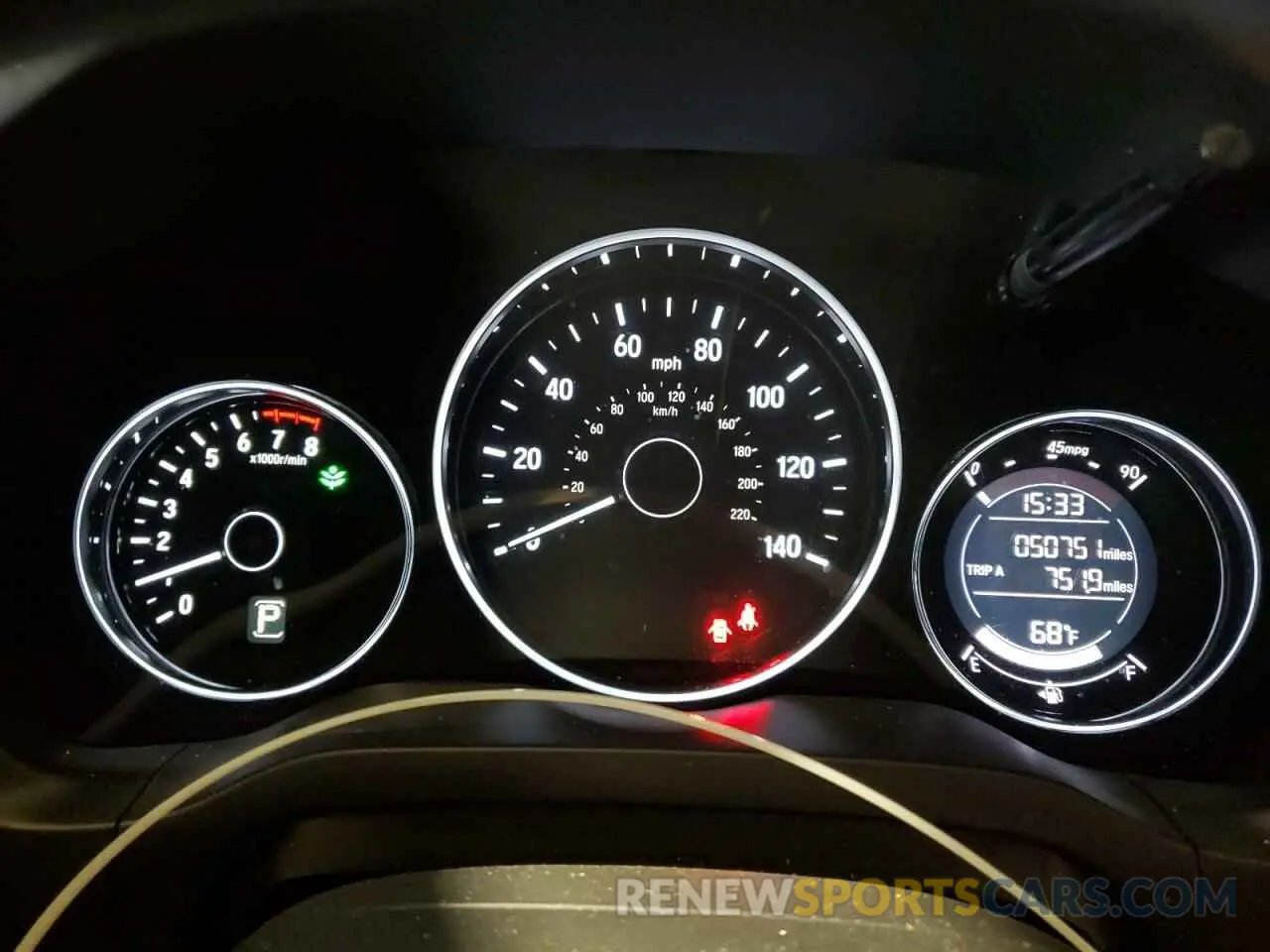 9 fotografías del automóvil dañado 3CZRU6H33KG720351 HONDA HR-V 2019