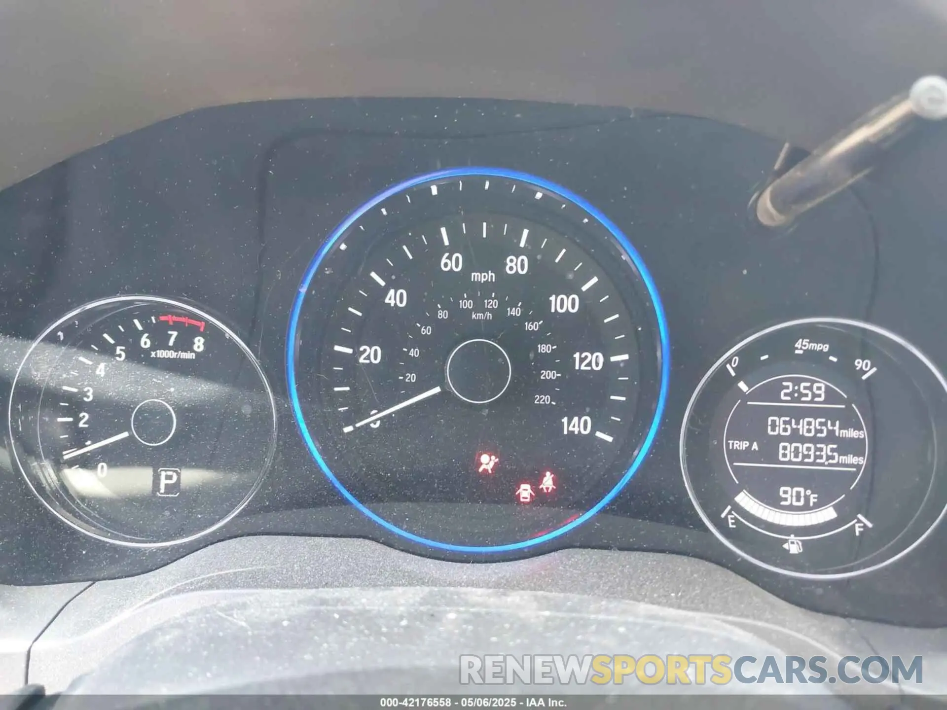 7 fotografías del automóvil dañado 3CZRU6H34KG705387 HONDA HR-V 2019