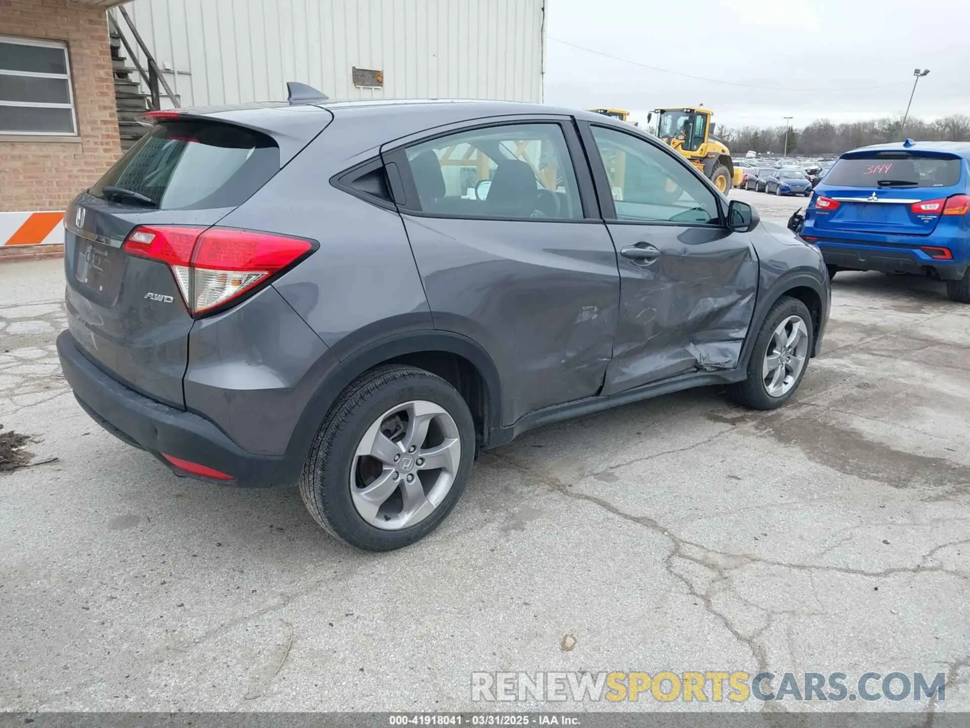 4 fotografías del automóvil dañado 3CZRU6H34KG713702 HONDA HR-V 2019
