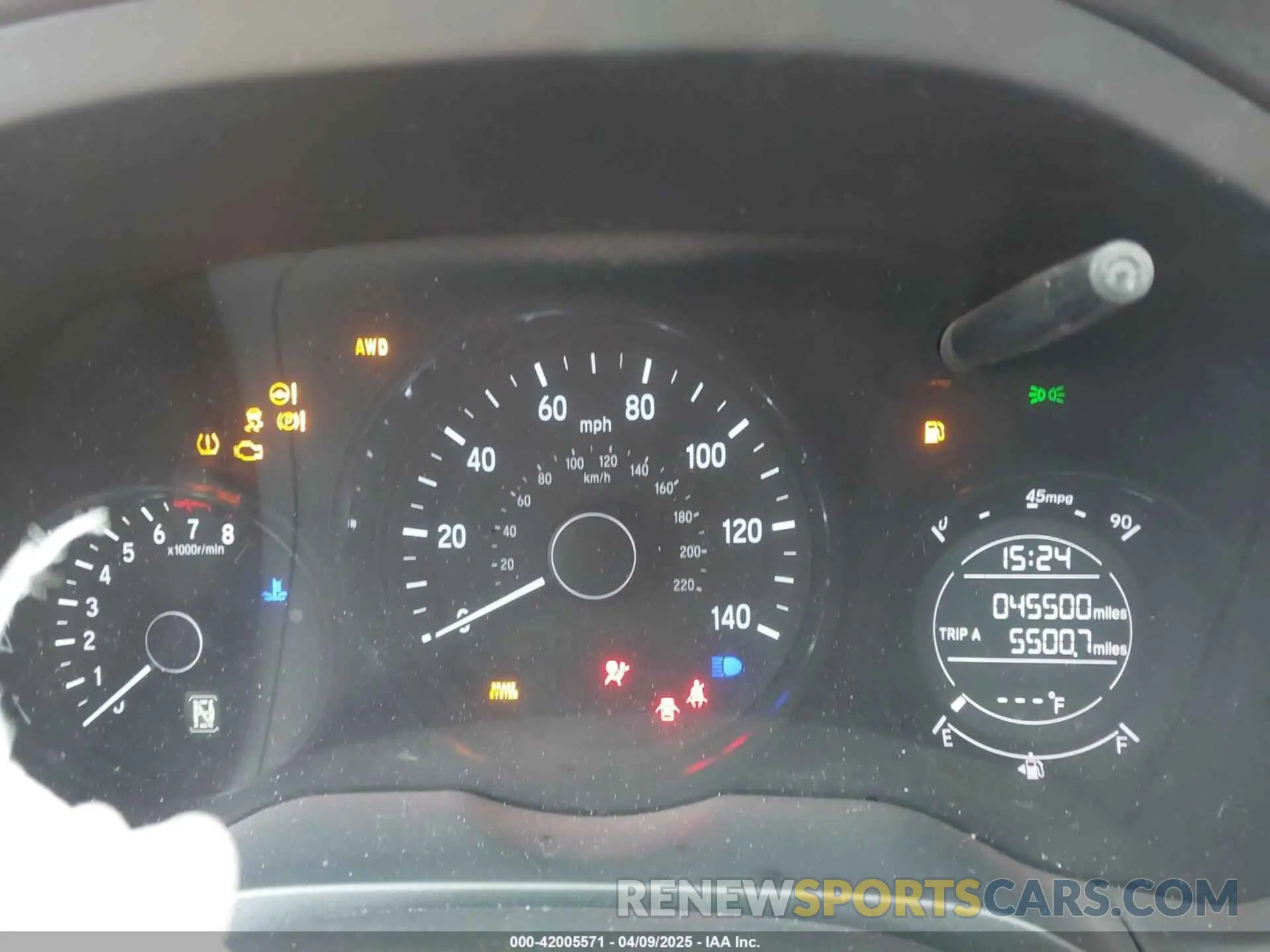 7 fotografías del automóvil dañado 3CZRU6H38KG725044 HONDA HR-V 2019