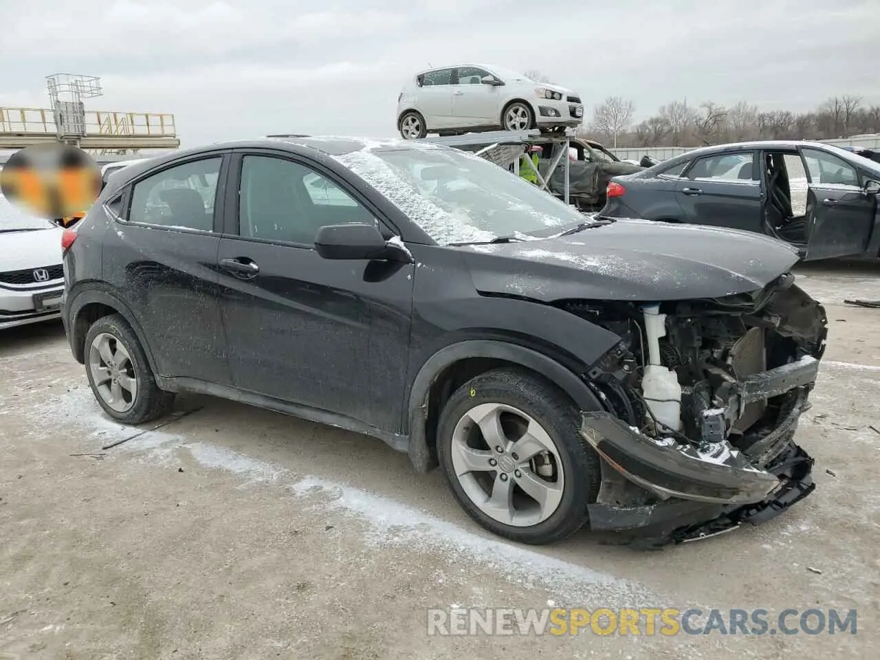 4 fotografías del automóvil dañado 3CZRU6H39KG722038 HONDA HR-V 2019
