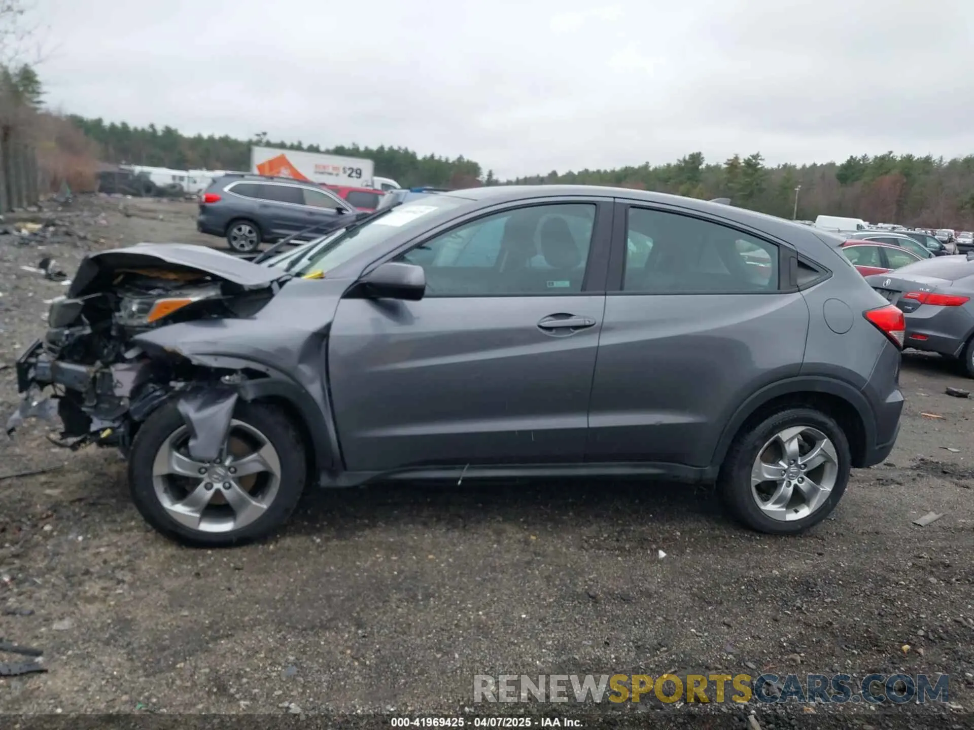 14 fotografías del automóvil dañado 3CZRU6H3XKG712120 HONDA HR-V 2019