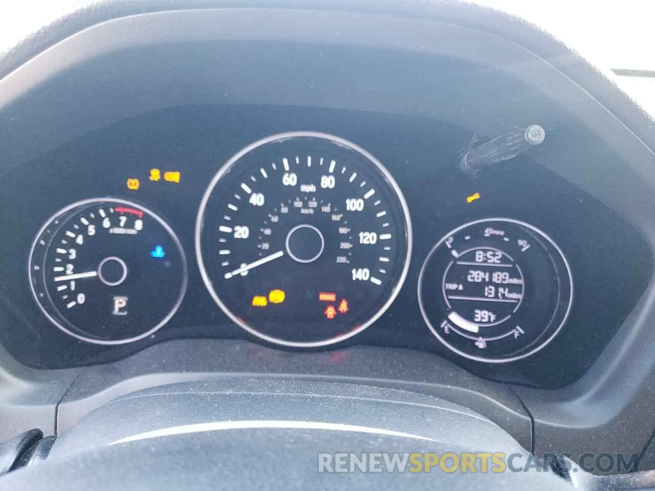 9 fotografías del automóvil dañado 3CZRU6H3XKG732660 HONDA HR-V 2019