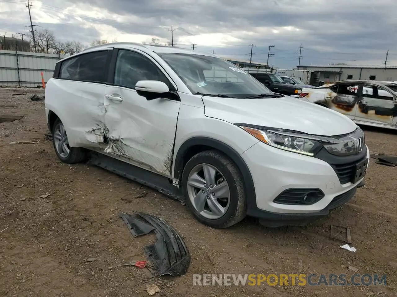 4 fotografías del automóvil dañado 3CZRU6H52KM730369 HONDA HR-V 2019