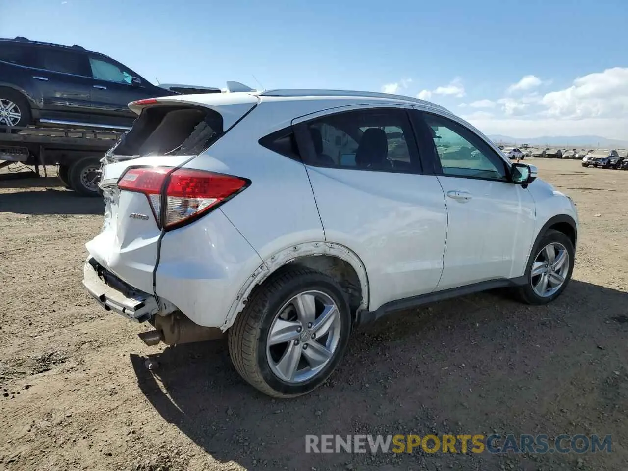 3 fotografías del automóvil dañado 3CZRU6H53KM718604 HONDA HR-V 2019
