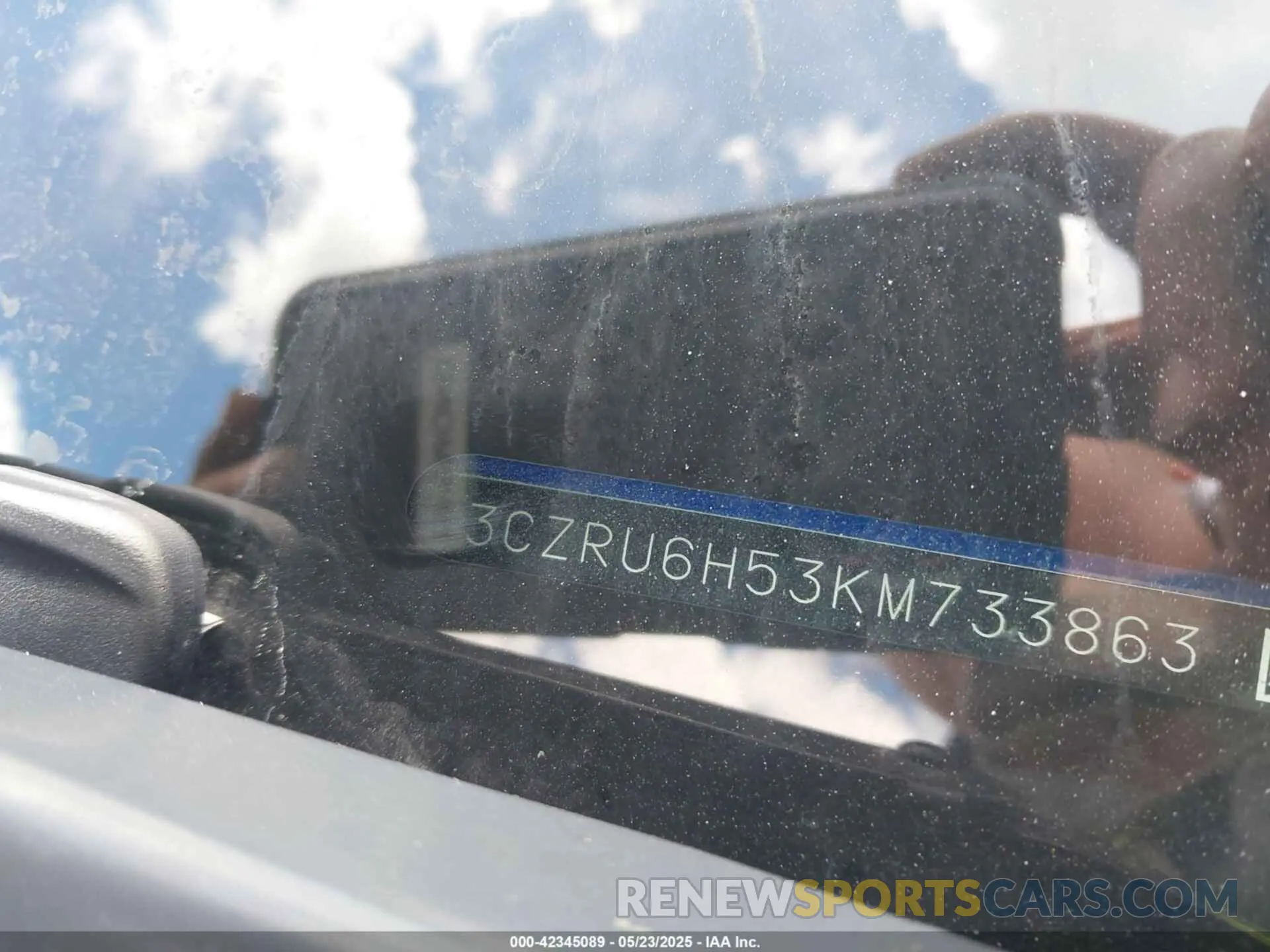9 fotografías del automóvil dañado 3CZRU6H53KM733863 HONDA HR-V 2019