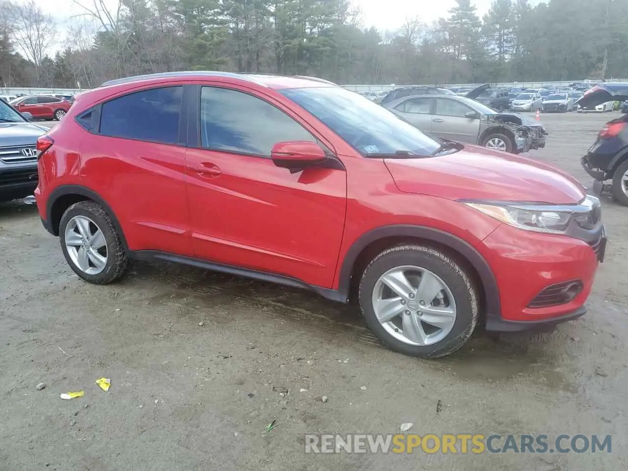 4 fotografías del automóvil dañado 3CZRU6H54KM707210 HONDA HR-V 2019
