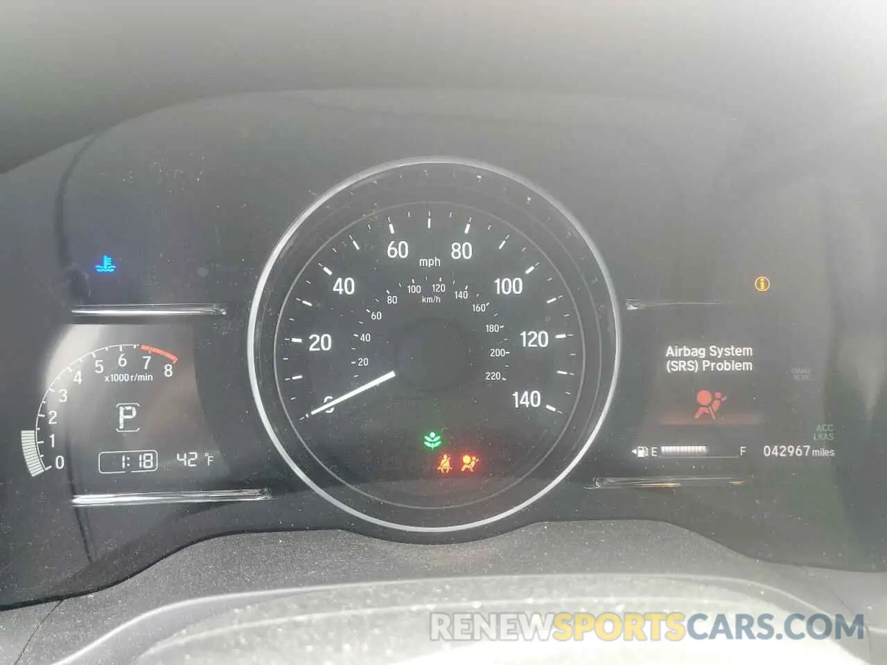 9 fotografías del automóvil dañado 3CZRU6H54KM707210 HONDA HR-V 2019