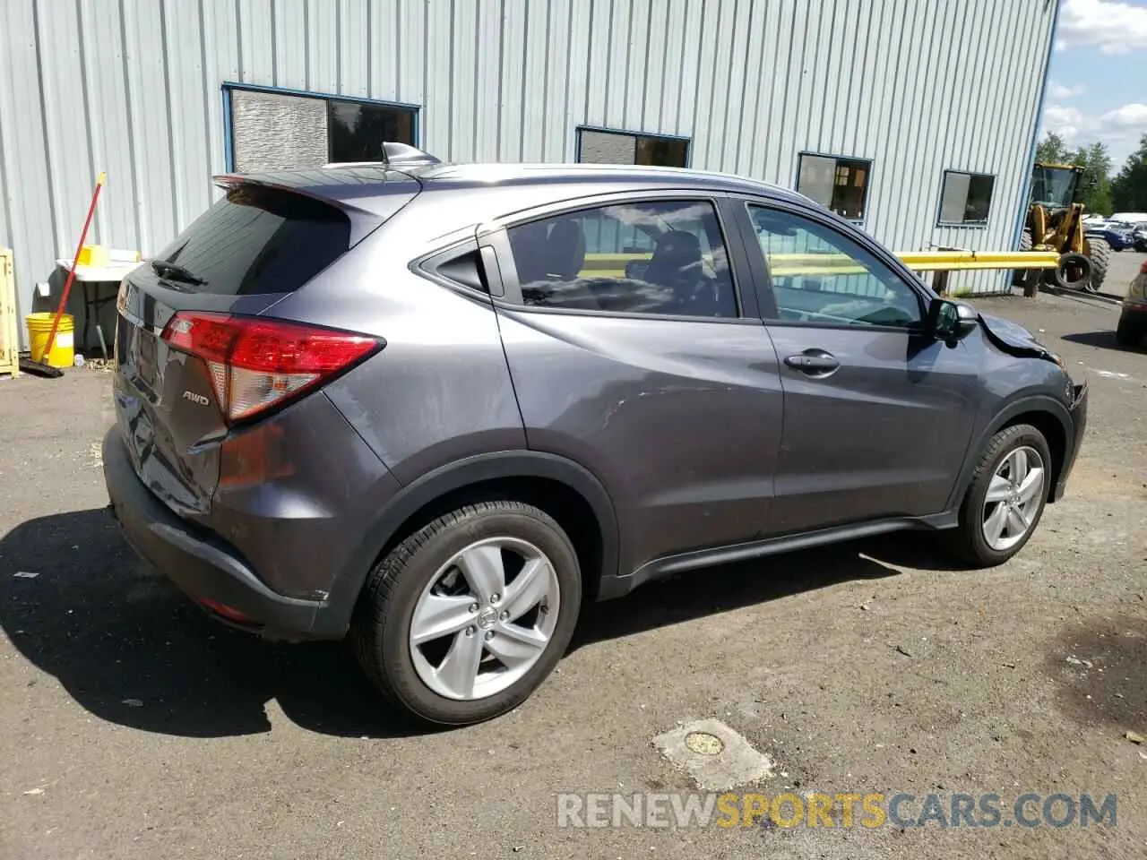 3 fotografías del automóvil dañado 3CZRU6H54KM722564 HONDA HR-V 2019