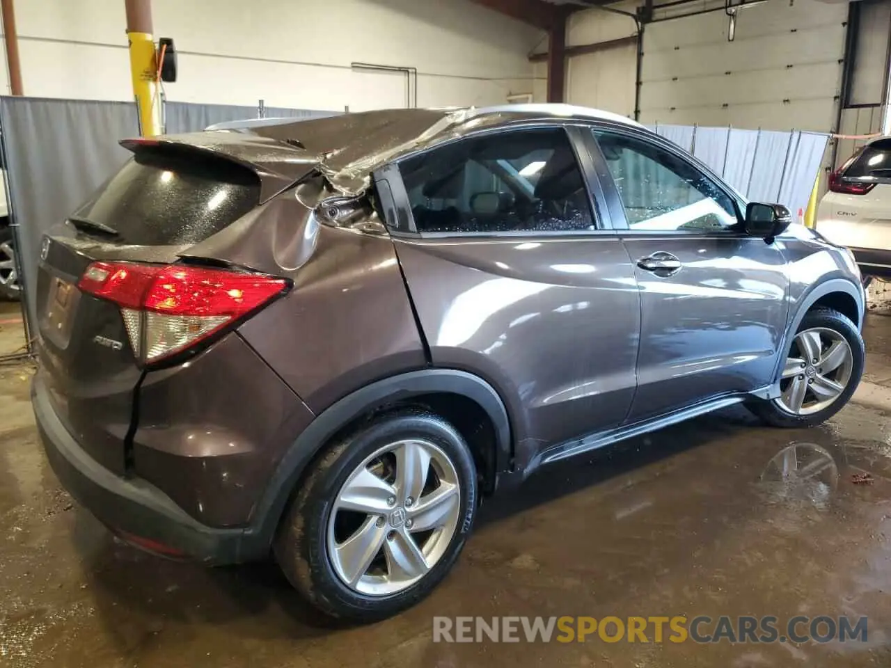 3 fotografías del automóvil dañado 3CZRU6H54KM728929 HONDA HR-V 2019