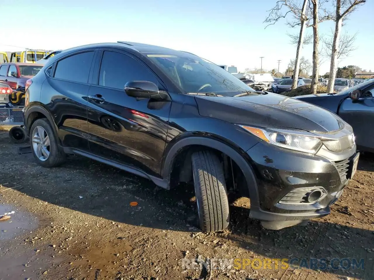 4 fotografías del automóvil dañado 3CZRU6H55KM709287 HONDA HR-V 2019