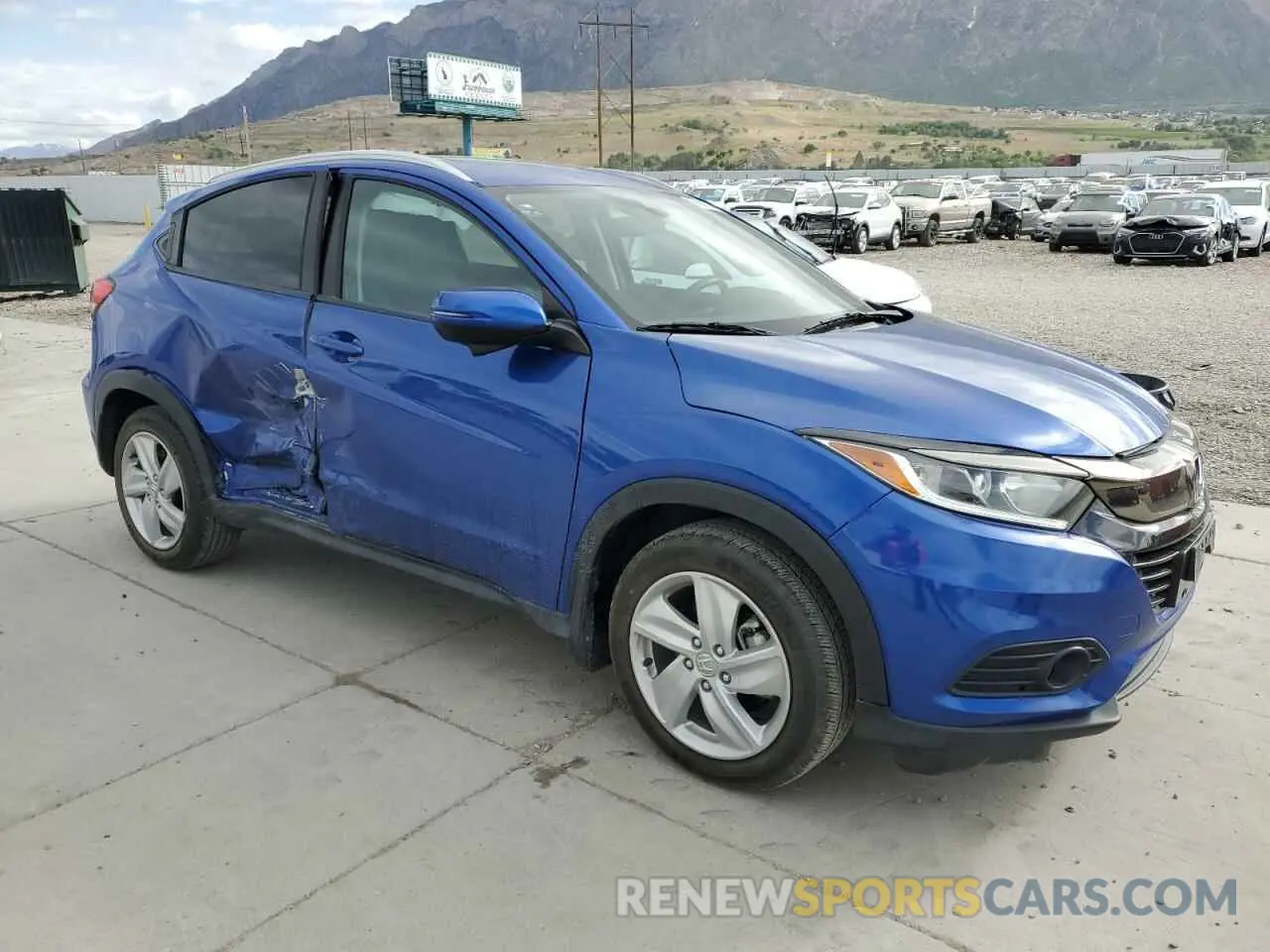 4 fotografías del automóvil dañado 3CZRU6H56KM709704 HONDA HR-V 2019
