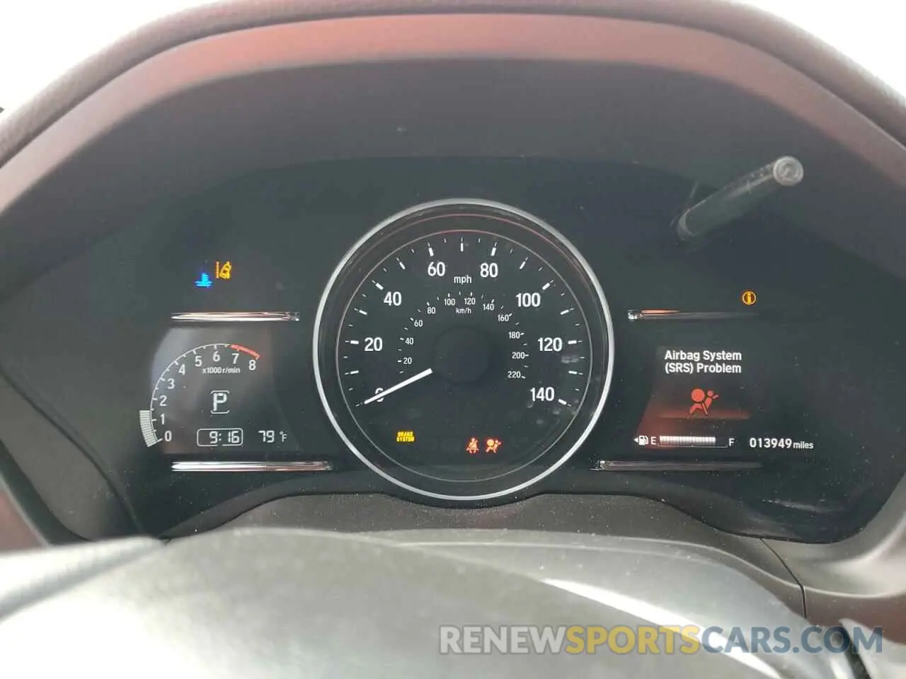 9 fotografías del automóvil dañado 3CZRU6H56KM709704 HONDA HR-V 2019