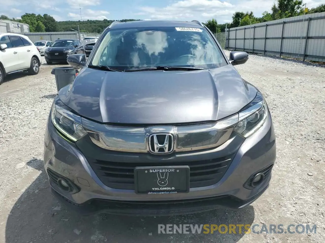 5 fotografías del automóvil dañado 3CZRU6H57KM702521 HONDA HR-V 2019