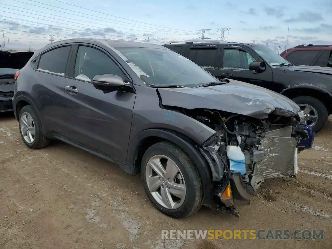 4 fotografías del automóvil dañado 3CZRU6H57KM709789 HONDA HR-V 2019
