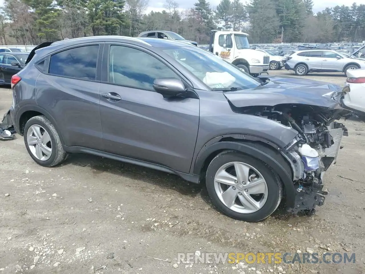 4 fotografías del automóvil dañado 3CZRU6H58KM741036 HONDA HR-V 2019