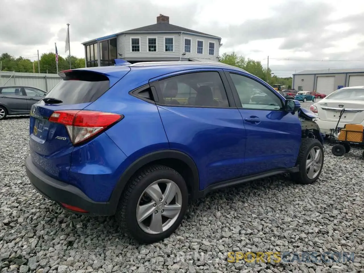 3 fotografías del automóvil dañado 3CZRU6H58KM741991 HONDA HR-V 2019