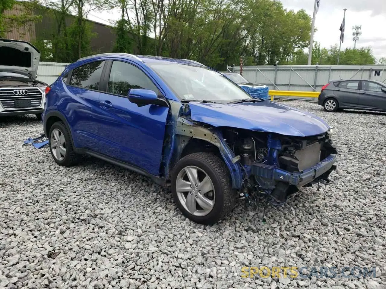 4 fotografías del automóvil dañado 3CZRU6H58KM741991 HONDA HR-V 2019