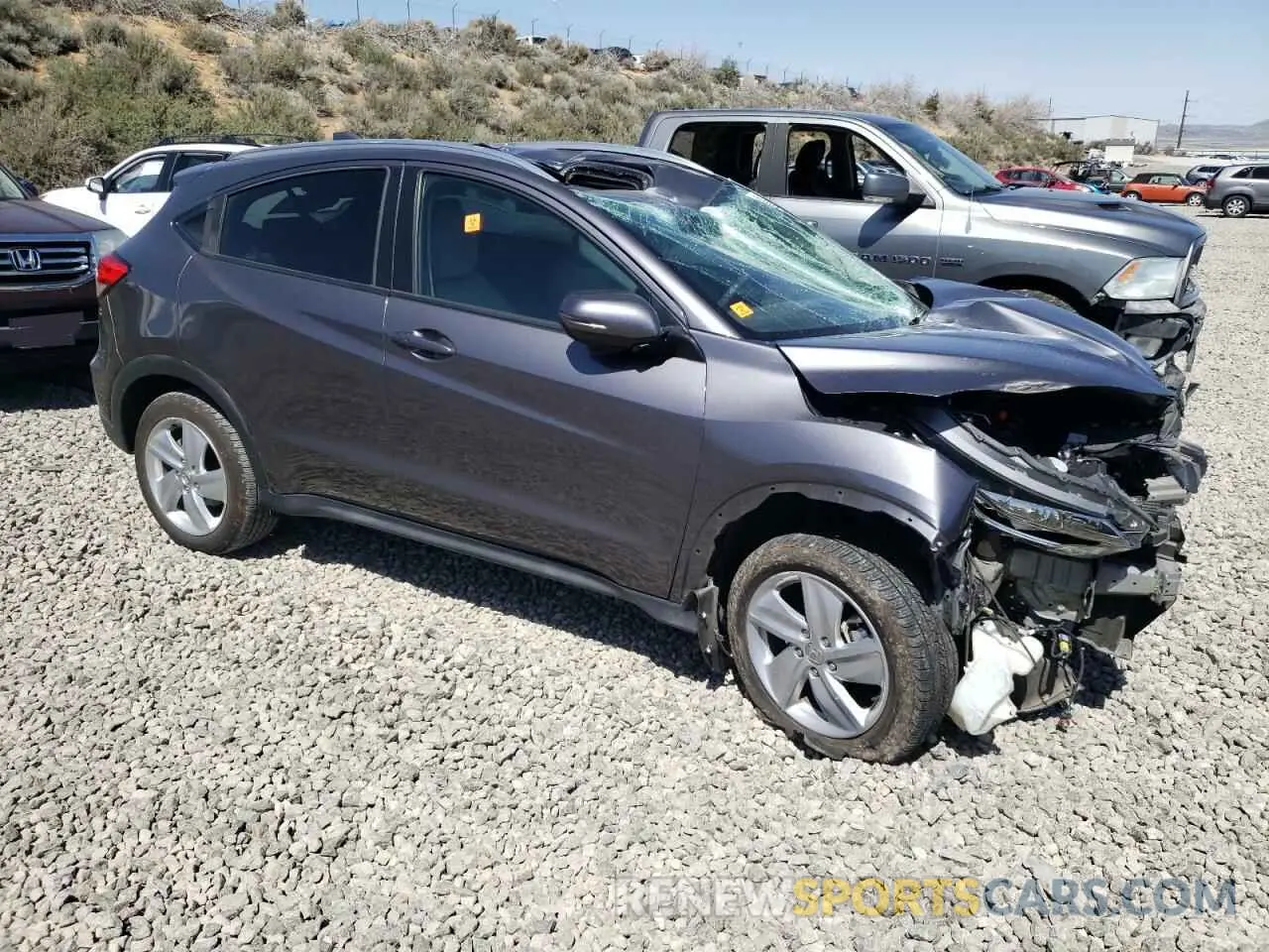 4 fotografías del automóvil dañado 3CZRU6H59KM703038 HONDA HR-V 2019