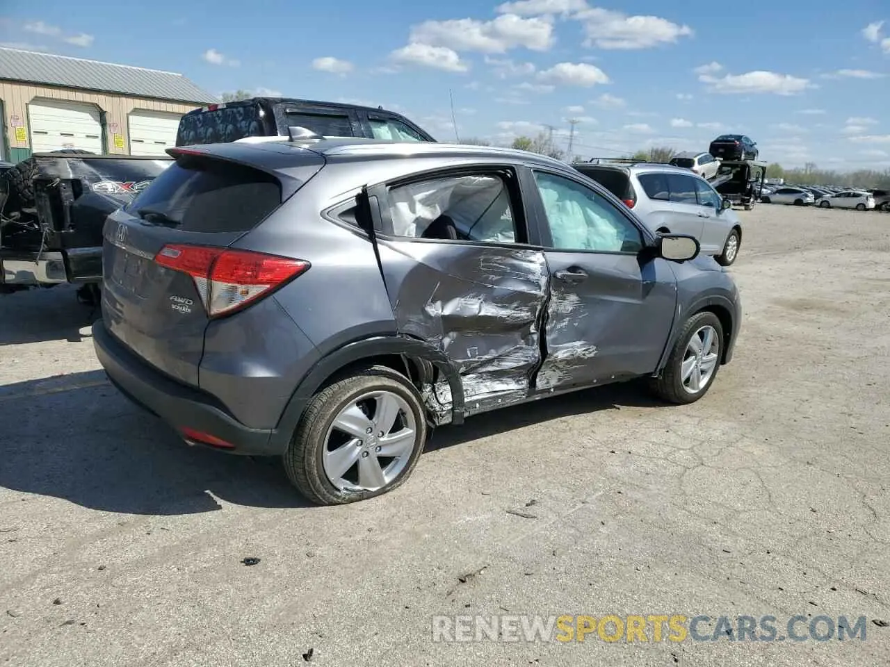 3 fotografías del automóvil dañado 3CZRU6H5XKM738400 HONDA HR-V 2019